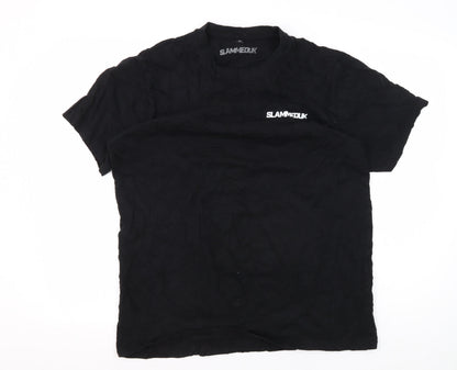 SLAMMEDUK Men's Black XL Graphic Cars T-Shirt