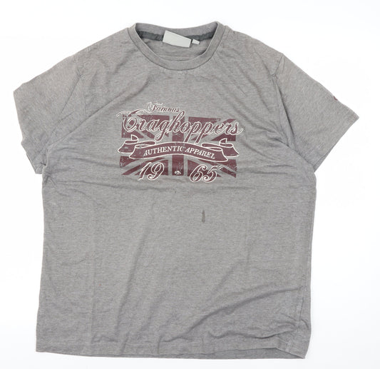 Mens UK Size M Craghoppers Grey  T-Shirt