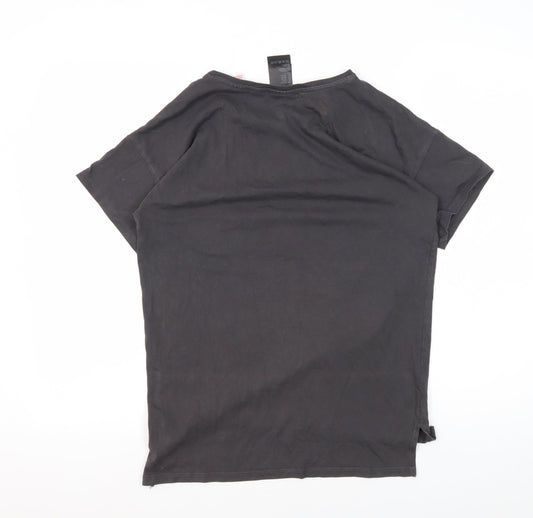 Teens UK Size 12 H&M Black Basic T-Shirt