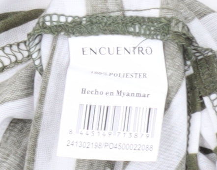 Womens UK Size S Encuentro Green  T-Shirt