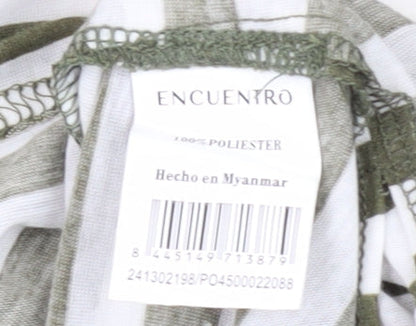 Womens UK Size S Encuentro Green  T-Shirt