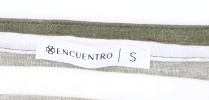 Womens UK Size S Encuentro Green  T-Shirt