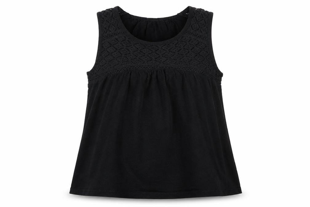 Womens UK Size 2XS Gap Black Basic Tank