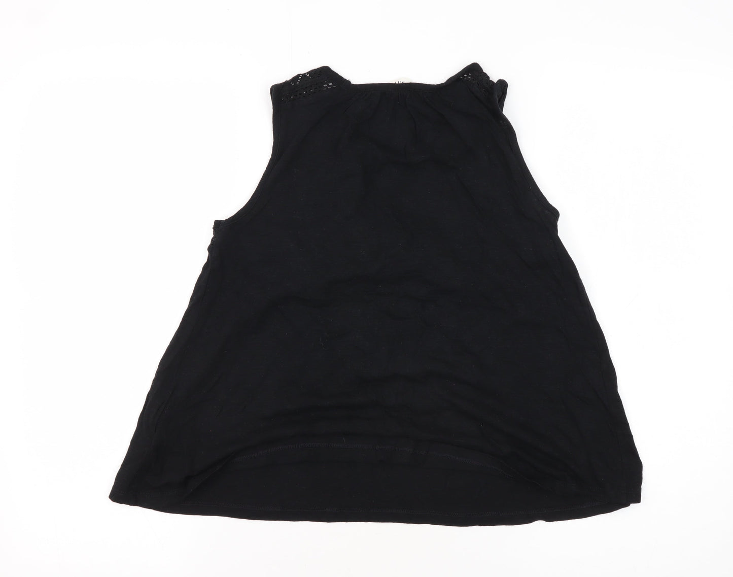 Womens UK Size 2XS Gap Black Basic Tank