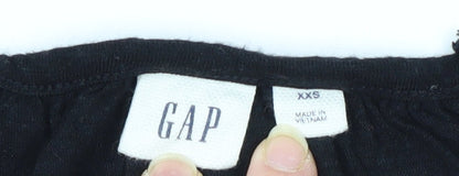 Womens UK Size 2XS Gap Black Basic Tank