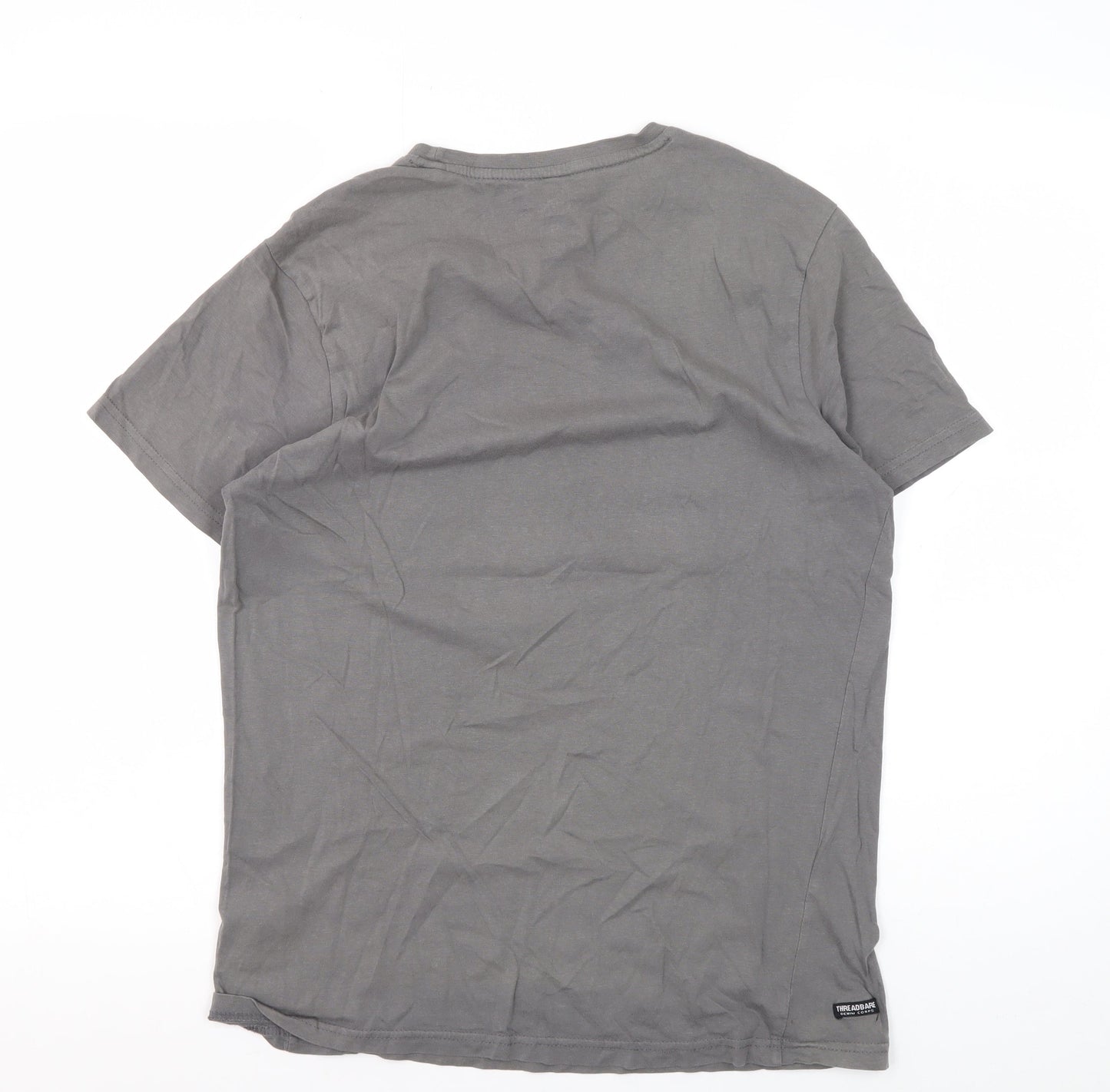 Threadbare Grey Graphic Medium Men's T-Shirt