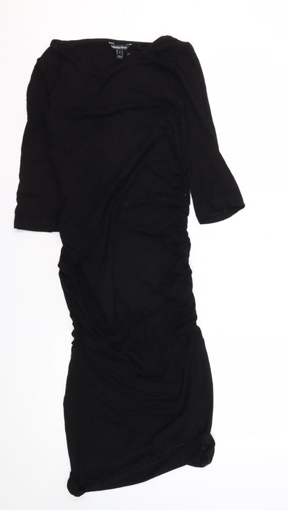 Isabella Oliver Women's Black Midi Dress Size 2