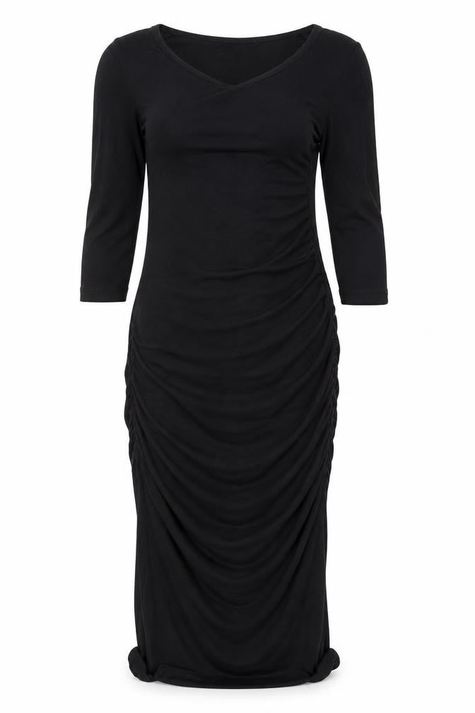 Isabella Oliver Women's Black Midi Dress Size 2