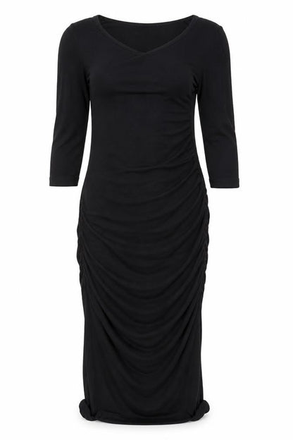 Isabella Oliver Women's Black Midi Dress Size 2
