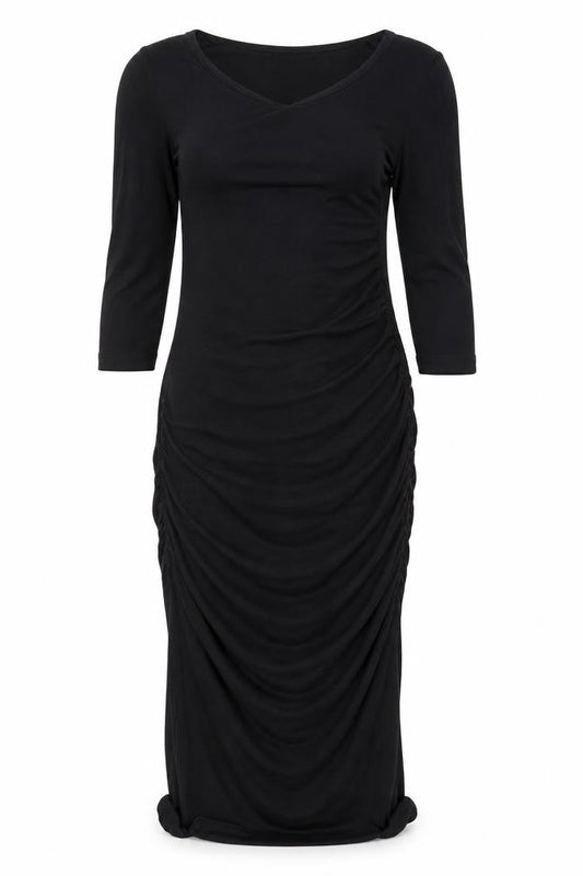 Isabella Oliver Women's Black Midi Dress Size 2