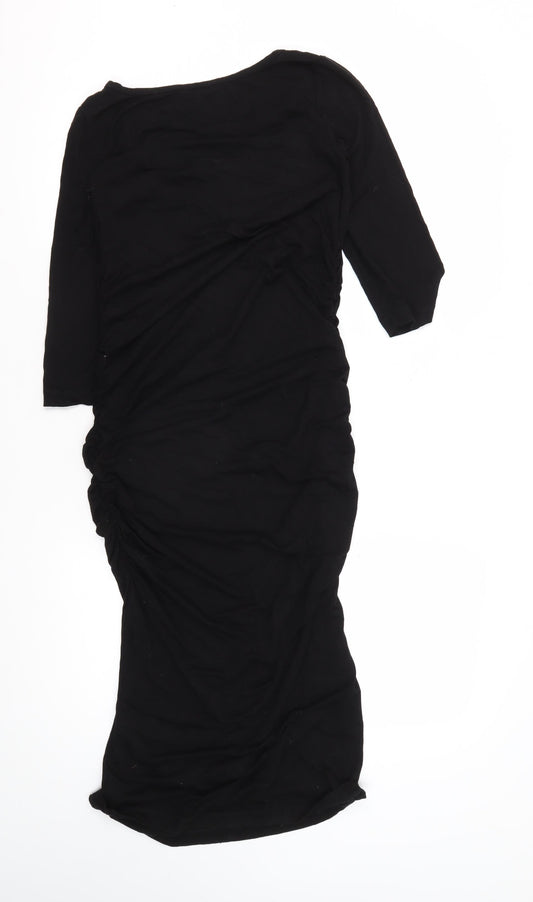 Isabella Oliver Women's Black Midi Dress Size 2