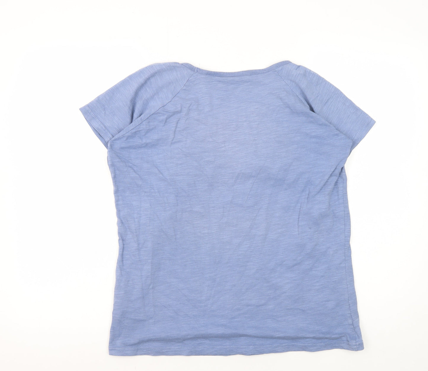 Womens UK Size M EWM Blue Basic T-Shirt