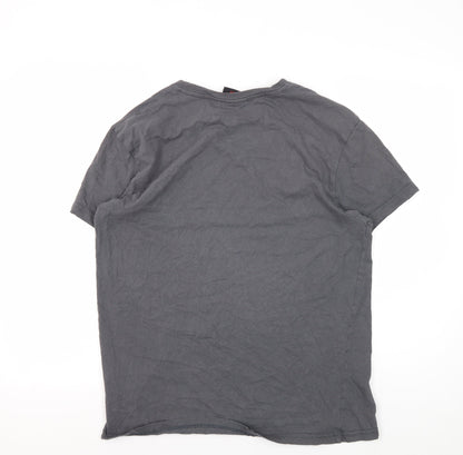 Stranger Things Men's Grey Graphic T-Shirt Medium