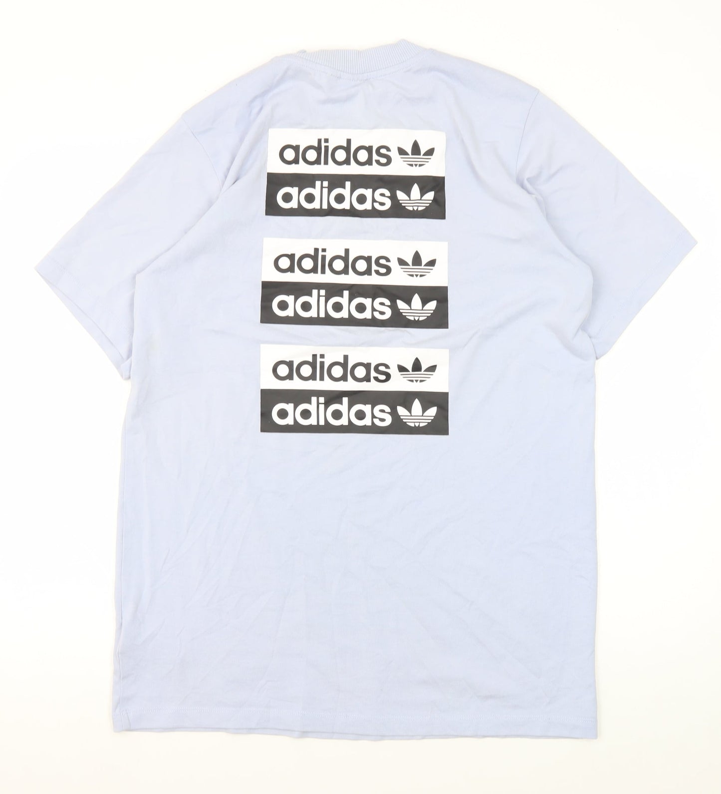 Womens UK Size L adidas Blue Basic T-Shirt