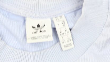 Womens UK Size L adidas Blue Basic T-Shirt