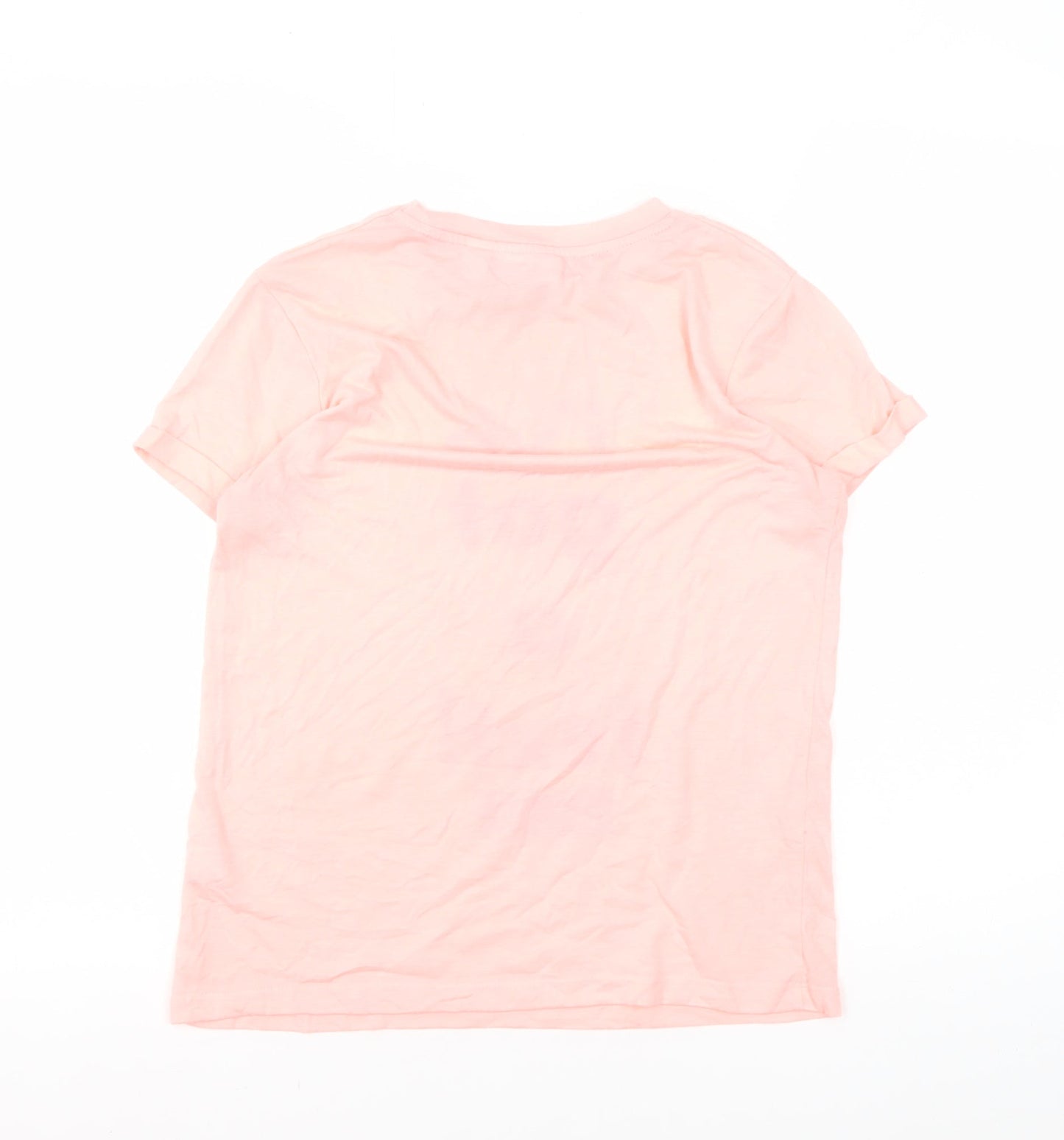 Womens UK Size 10 Love Island Pink Basic T-Shirt