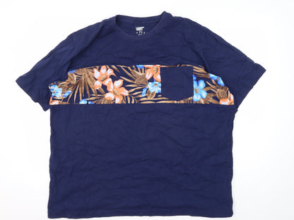 Lands' End Men's XL Blue Beach Graphic T-Shirt