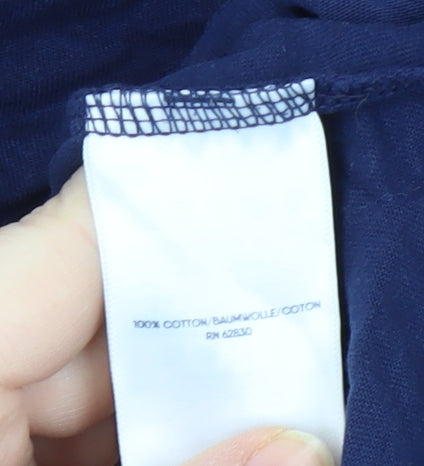 Lands' End Men's XL Blue Beach Graphic T-Shirt