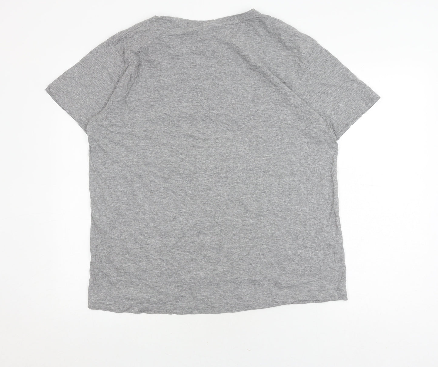 Clique Men's Grey XL Logo T-Shirt, Crew Neck, Casual Wear