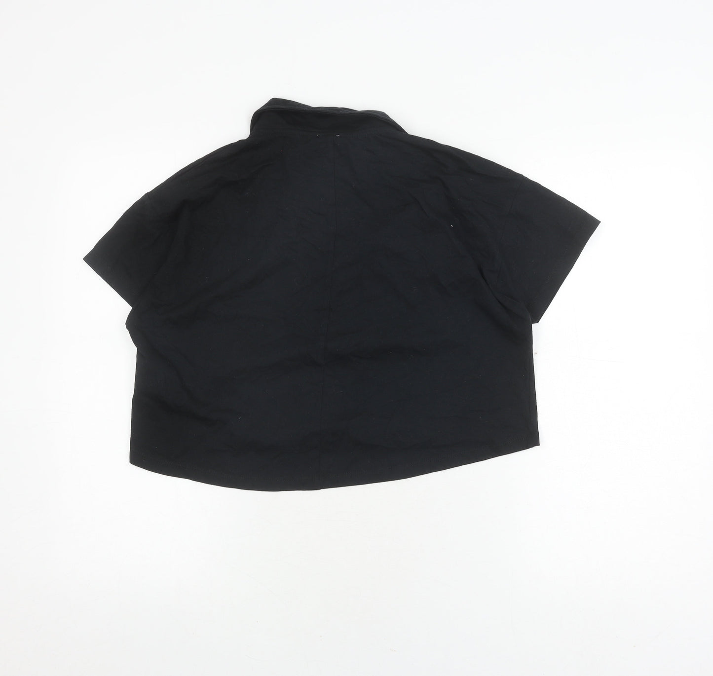 Cotton On Women's Black Polo Shirt M Casual