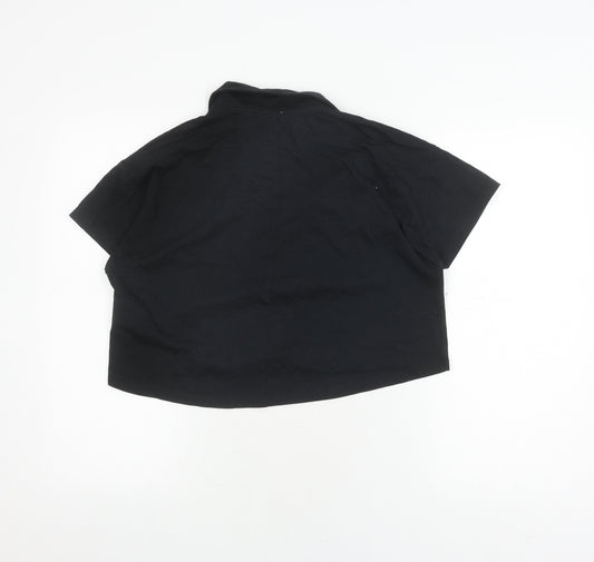 Cotton On Women's Black Polo Shirt M Casual