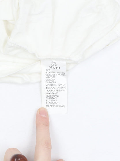 A.L.E Women’s White Tank Top, Size M, Casual Essential
