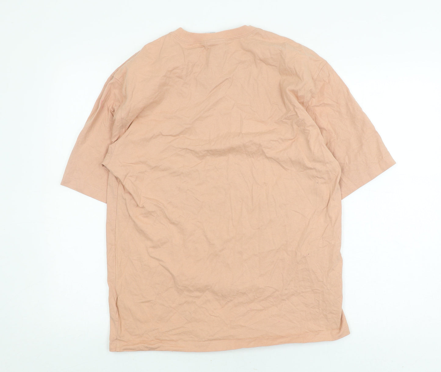 Unisex Adults UK Size L adidas Beige Basic T-Shirt