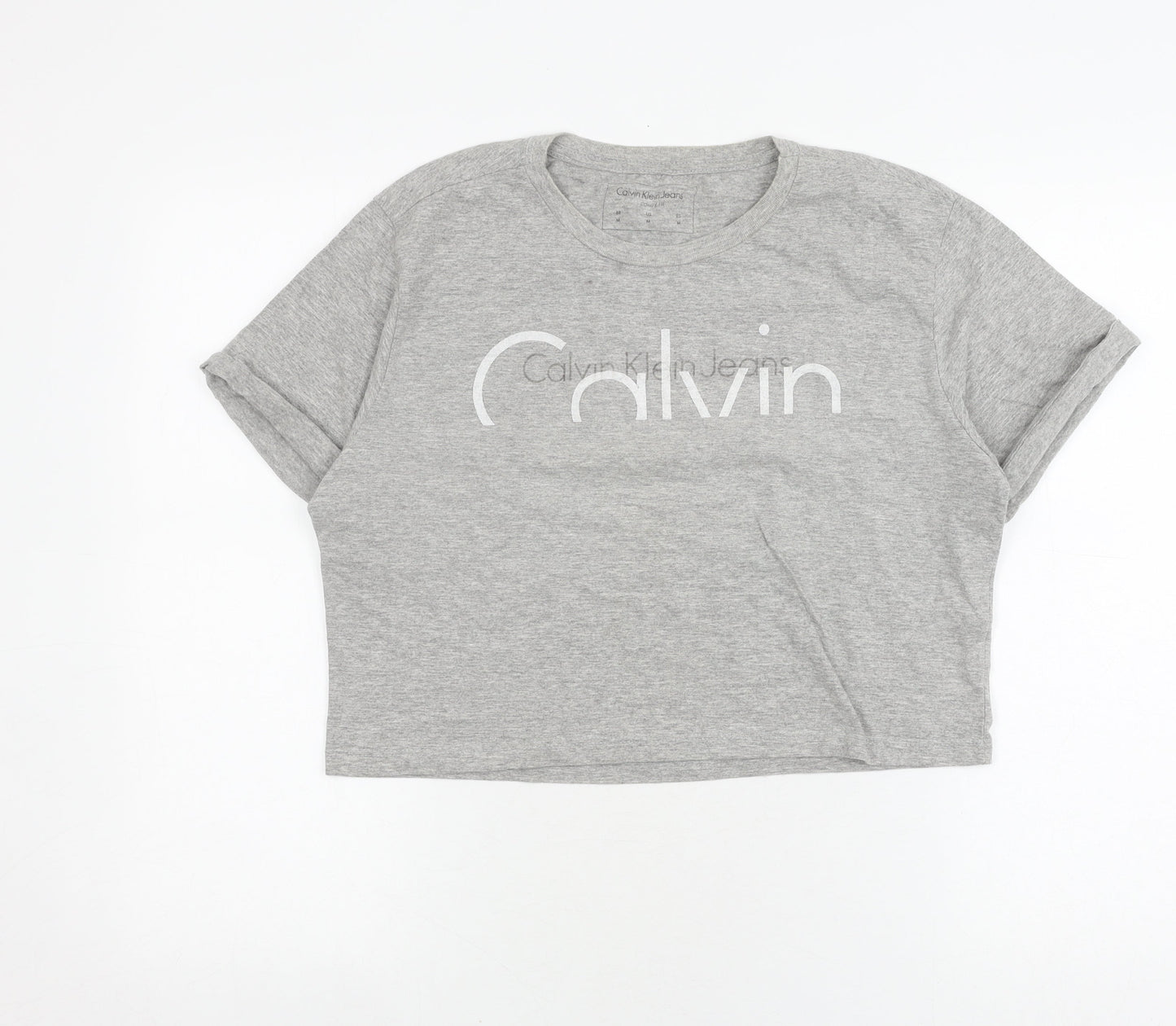 Womens UK Size M Calvin Klein Jeans Grey  T-Shirt
