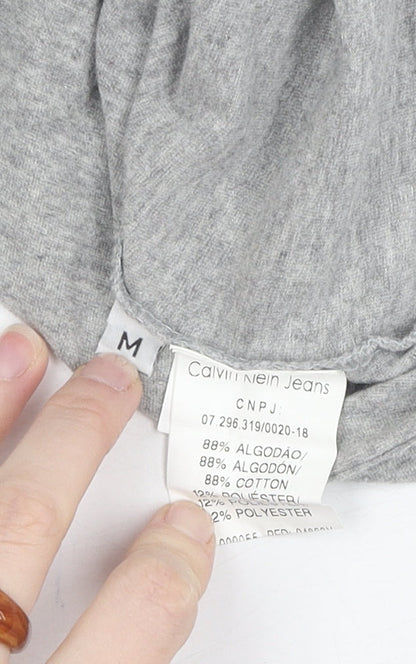 Womens UK Size M Calvin Klein Jeans Grey  T-Shirt