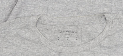 Womens UK Size M Calvin Klein Jeans Grey  T-Shirt