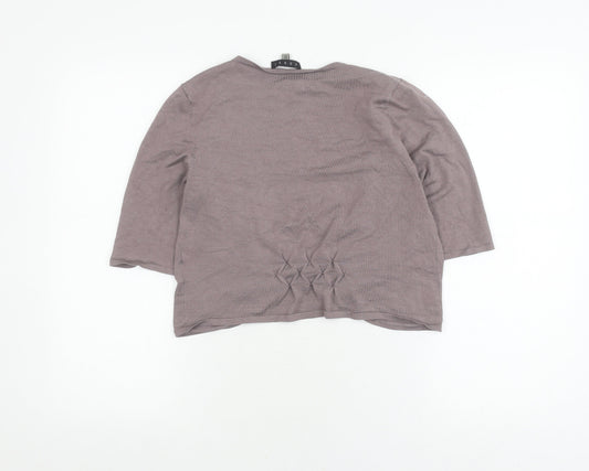 Coast Women's Grey Cardigan 3/4 Sleeve Size 12