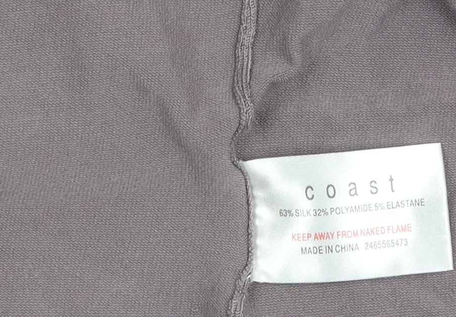 Womens UK Size 12 Coast Grey Cardigan Jumper