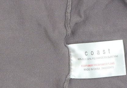 Womens UK Size 12 Coast Grey Cardigan Jumper