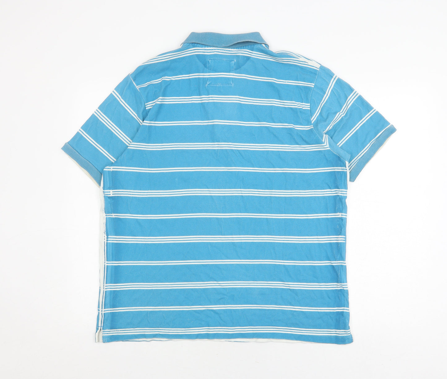 Ted Baker Men's Blue Striped Polo Shirt, Size 5
