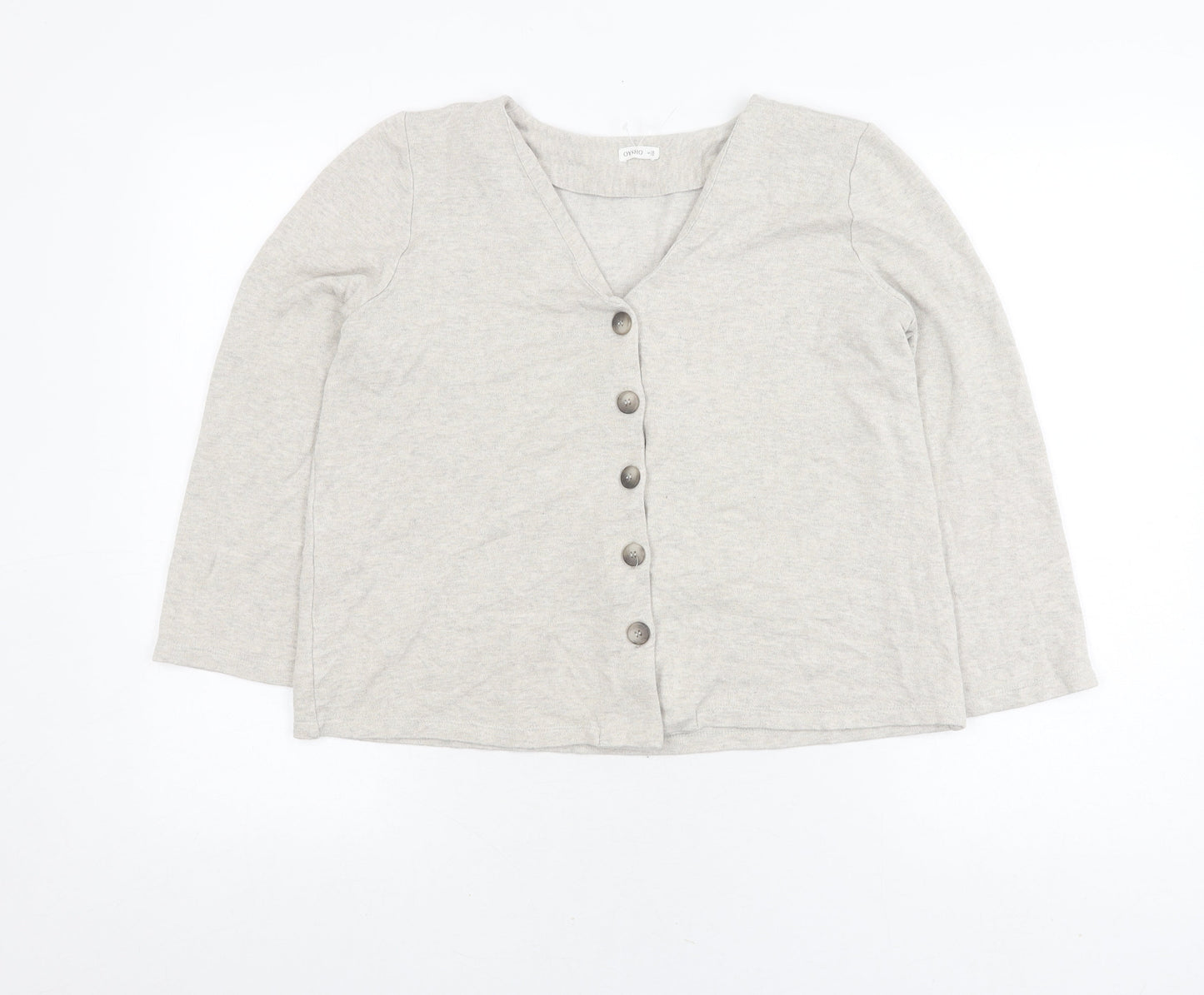 Womens UK Size S Oysho Grey Cardigan Jumper