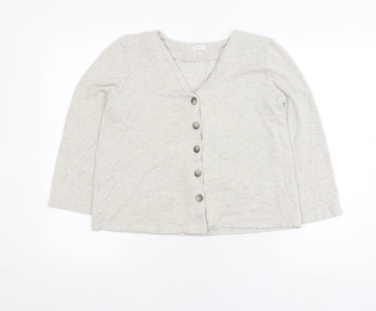 Womens UK Size S Oysho Grey Cardigan Jumper