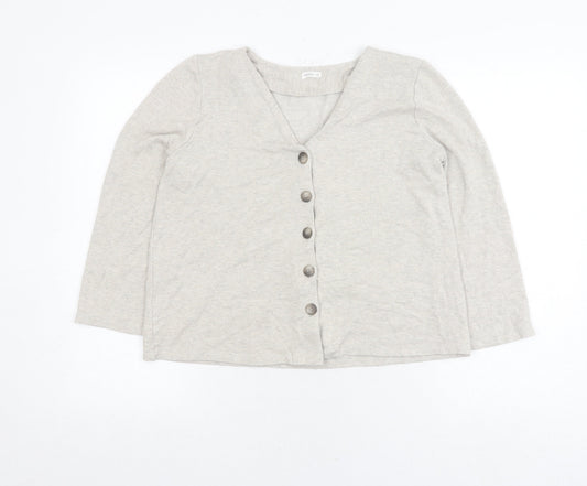 Womens UK Size S Oysho Grey Cardigan Jumper