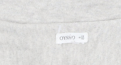 Womens UK Size S Oysho Grey Cardigan Jumper