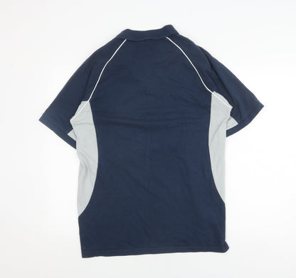 ICC Champions Trophy England & Wales 2017 Men’s Blue Polo Shirt XL