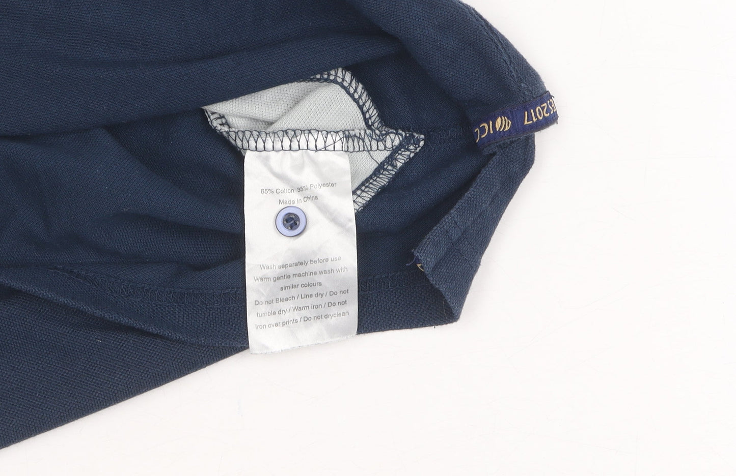 ICC Champions Trophy England & Wales 2017 Men’s Blue Polo Shirt XL