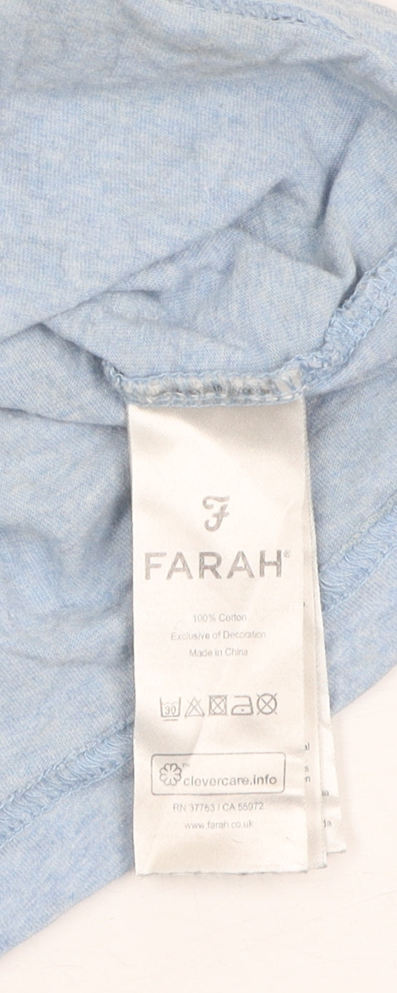 Mens UK Size XL Farah Blue  T-Shirt