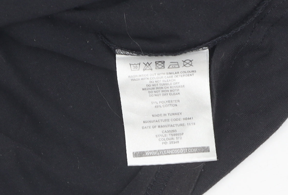Lyle & Scott Men's Black XL Crew Neck T-Shirt