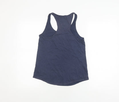 Womens UK Size S Converse Blue Basic Tank