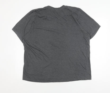 Mens UK Size 2XL Donnay Grey  T-Shirt