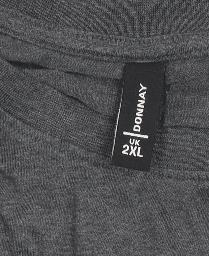 Mens UK Size 2XL Donnay Grey  T-Shirt