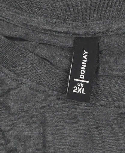 Mens UK Size 2XL Donnay Grey  T-Shirt