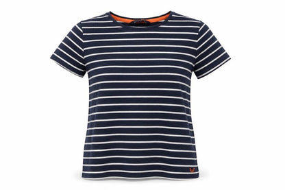 Crew Clothing Blue Striped T-Shirt Size 8