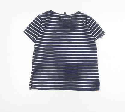 Womens UK Size 8 Crew Clothing Company Blue Basic T-Shirt