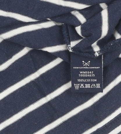 Womens UK Size 8 Crew Clothing Company Blue Basic T-Shirt