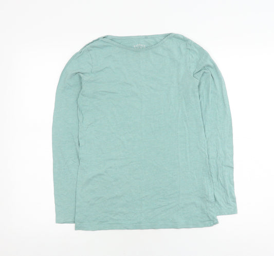 Fatface Women's Green Long Sleeve T-Shirt Size 10